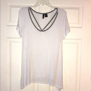 flowing white blouse